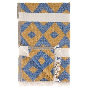 University Woven Organic Cotton Blanket Towel Wrap Scarf Twin XL LOFT ESSENTIAL